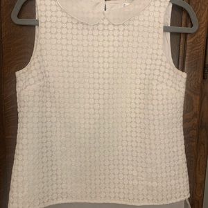 Brooks Brothers classic white top. Perfect condition. goes with suites or jeans.